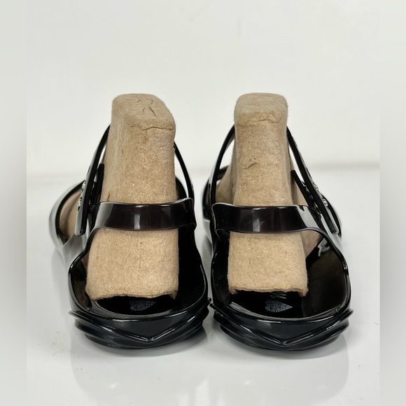 MELISSA Black strappy rubber sandals size 38. - Picture 4 of 9